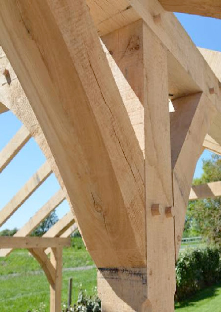 Liebe-traditioneel-Houten-gebint-bouw